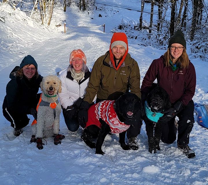 Pinehurst Family at a snow day